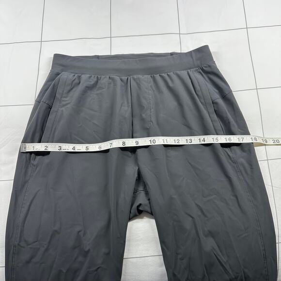 Lululemon Pants Mens Small Gray Surge Jogger Athletic Tapered Warm Up Ankle Zip - Picture 7 of 10